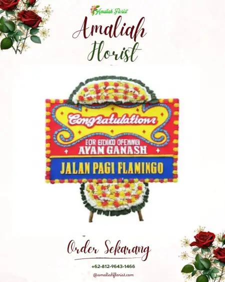 Sewa Papan Bunga Delima